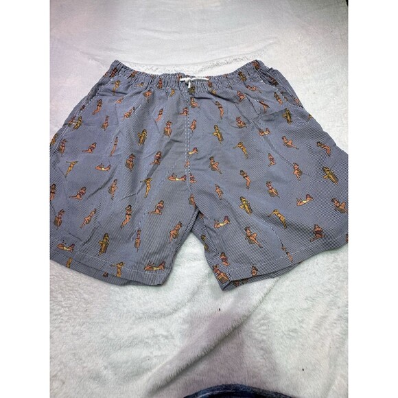Peter Millar Swim Trunks Size 2XL Large Blue Bikini Women Drawstring Mesh Lined - Picture 1 of 7